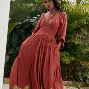 Free People Terracotta Maxi Dress